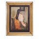 Carl Fischer, 1887-1962, akvarel. Motiv i form af ...