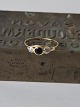 Vintage ring med en sort og to klare safire fattet i 14 kt. guldUtydeligt stemplet - syre ...