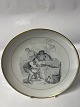 Bing og Grøndahl Lille Claus & Store Claus, Hans Christian Andersen Eventyr platte.Tegnet af ...