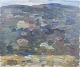 Sven Erik Markhed, olie på lærred, listet svensk kunstner.