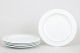 Grethe Meyer for Royal Copenhagen, Blåkant, sæt med fem frokosttallerkener.Sæt med fem ...