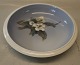 0053-2528 Kgl. Skål med frugtblomster på gren 21.5 cm  Porcelæn fra Royal Copenhagen I hel og ...