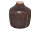 SaxboLille vase med brun glasur
