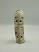Grønlandsk tupilak Skulptur Inuit Kunst lavet af Rensdyrgevir H.: 6cm