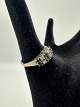 14Karat med diamant og blå sten