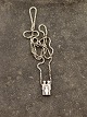 Sterling sølv vedhæng 1,5 x 0,9 cm. og sterling sølv kæde 51 cm. emne nr. 648779