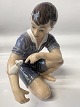 Dahl Jensen figur, Dreng med mus.Dekorationsnummer 1270.2. sortering.Højde 14,0 ...