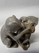 Bing & Grøndahl figur, par aber.Dekorationsnummer 1524.2. sortering.Højde 8,0 ...