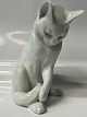 Royal Copenhagen Figur, Hvid Kat.Dekorationsnummer 340.2.sortering.Højde 18 ...