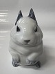 Royal Copenhagen figur, Hvid Kanin .Dekorationsnummer 250.Design Jeanne Grut.3. ...
