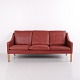 Børge Mogensen 3 Personers Sofa Model 2209 i Rødbrunt ...