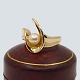 Henning Glahn; Ring i 14 kt. guld med perle. Ring str. 61-62Stemplet "HG 585".Henning ...