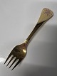 Års gaffel 1988 Georg Jensen, Trævlekrone.Forgyldt sterling sølv.Længde 14,8 cm.Flot ...
