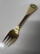 Års gaffel 1982 Georg Jensen, Erantis.Forgyldt sterling sølv.Længde 14,8 cm.Flot og ...