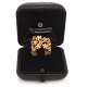 Ole Lynggaard bred Hyldeblomst ring i 14kt prydet med 12 brillanter Ringstr. 57. B: 17mm