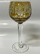 Rømer Glas Portvin Vin Gylden brun.Højde 12 cm