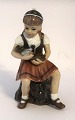 Dahl Jensen. Lille pige med bamse. Model #1295. Højde 15 cm. ( 1 sortering )