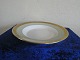 Dagmar with gold Danish porcelain, large deep plates or soup plates 24.5cm