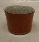 212-3642 Kgl. Orange bæger med gråt og guld 5.7 x 7.5 cmCraquelé fra  Royal Copenhagen I hel og ...