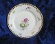 Saxon Flower with gold- and full lace rim B&G Danish porcelain, cake plate 17cm