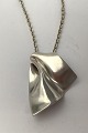 Hans Hansen Sterling Sølv Moderne VedhængMåler Vedhæng 2.7 cm x 3.7 cm (1.06 inch x 1.45 inch) ...