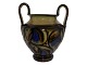 Kähler keramik, vase med to høje hanke fra ca. 1920 til 1930.Højde inklusiv hanke 21,9 cm., ...
