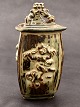 Royal Copenhagen trekantet vase med låg 20160 H. 20 cm. design Bode Willumsen 1895-1989 ...