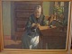 Maleri 
Strikkende 
kone
Ukent kunstner
sign: 
Fr.kristen 
gaardson
B:80 cm H: 60 
excl. ...