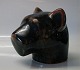 Bing & Grondahl 
Stoneware 
Olivin glazed. 
B&G 7027 
Panther head 
17.5 cm Agnethe 
Jorgensen In 
nice ...