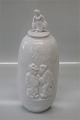 Royal 
Copenhagen 
Stoneware 20498 
RC White Jar 
with lid 
"Trading bull"  
22.5 cm, Bode 
Willumsen,  ...