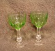 Derby glas med 
sleben stilk 
fra Holmegård
Hvidvinsglas 
med grøn kumme. 

H:12cm - ...