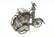 Silver figure of Indian Bicycle Taxi