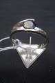 Silver ring 
with stones of 
crystal,
ring size 55