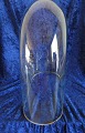 Oval glas kuppel eller glas globe, velegnet til udstilling. H 41cm. Figur medfølger ikke. 