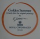 Gylden Sommer fajance porcelæn, middagstallerkener 26,5cm