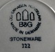 Colombia Danish stoneware service by B&G, deep plates 20.5cm