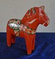 Red Dala horses from Sweden H 13.5cms