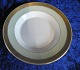 Dagmar with gold Danish porcelain, large deep plates or soup plates 24.5cm