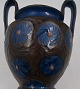 Kähler Danish pottery and ceramics. Beautiful jar with 2 handles and beautiful decorated.