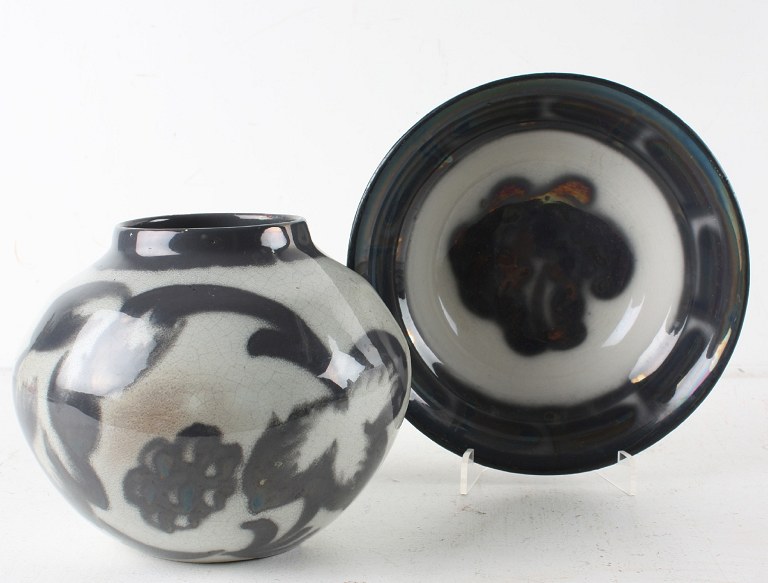 EDGAR Bockman, bowl and vase.
