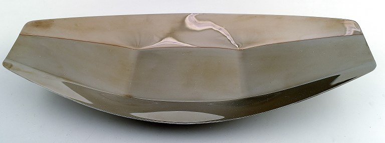 Georg Jensen stainless large dish in modern design.
