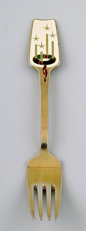 Michelsen julegaffel. 
Julegaffel af A. Michelsen fra 1949, forgyldt sterling sølv 925.