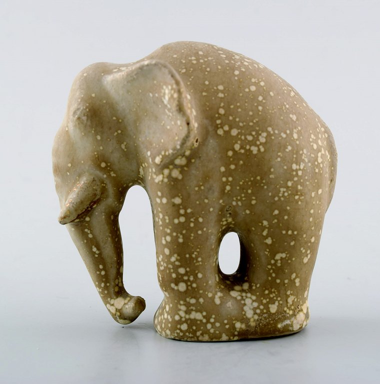 Arne Bang. Ceramics, rare elephant.
