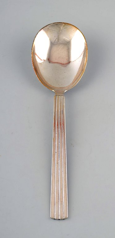 Bernadotte silver cutlery Georg Jensen. Large serving spoon.