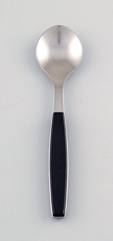3 pieces. teaspoon. Henning Koppel. Strata cutlery stainless steel and black 
plastic.
