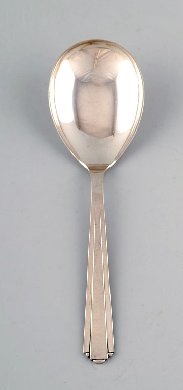 Art deco serving spoon in danish silver (830). 1948.