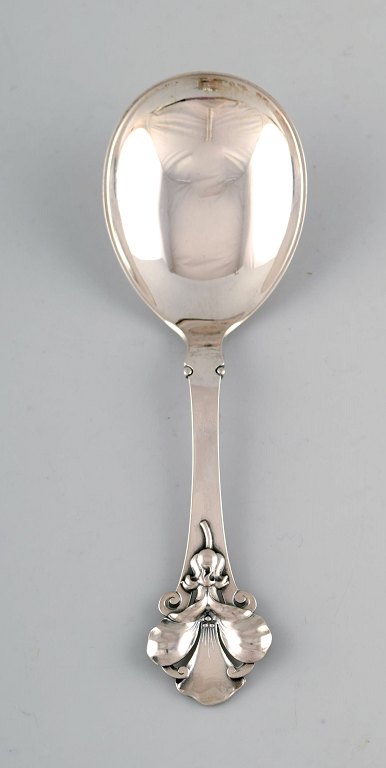 Horsens Silverware Denmark: Serving spoon in silver (0,830). 1951.