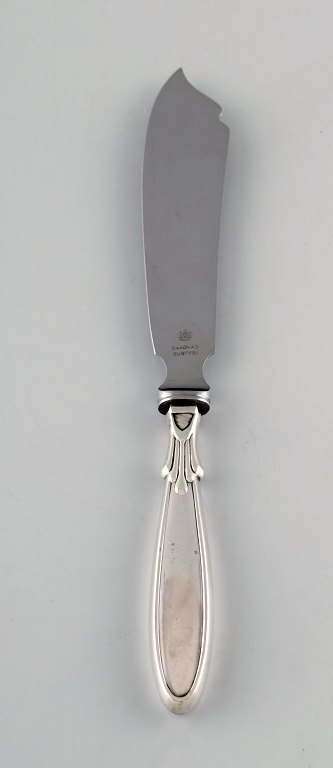 Christian Knudsen Hansen, Danish silversmith. President cake knife in silver 
(830). 1950