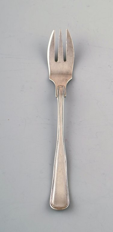 Cohr kagegaffel, dobbeltriflet bestik af tretårnet sølv. 1920/30