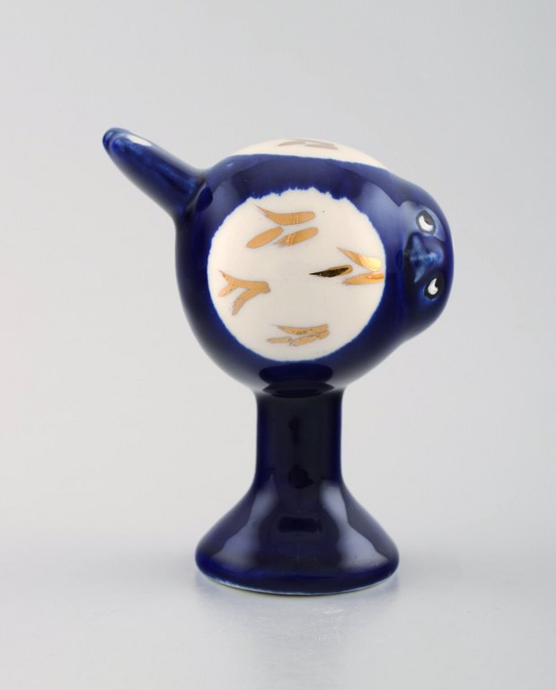 Rare figure, Lisa Larson for K-Studion/Gustavsberg. Bird in glazed ceramics from 
the series "Fågel fenix .
